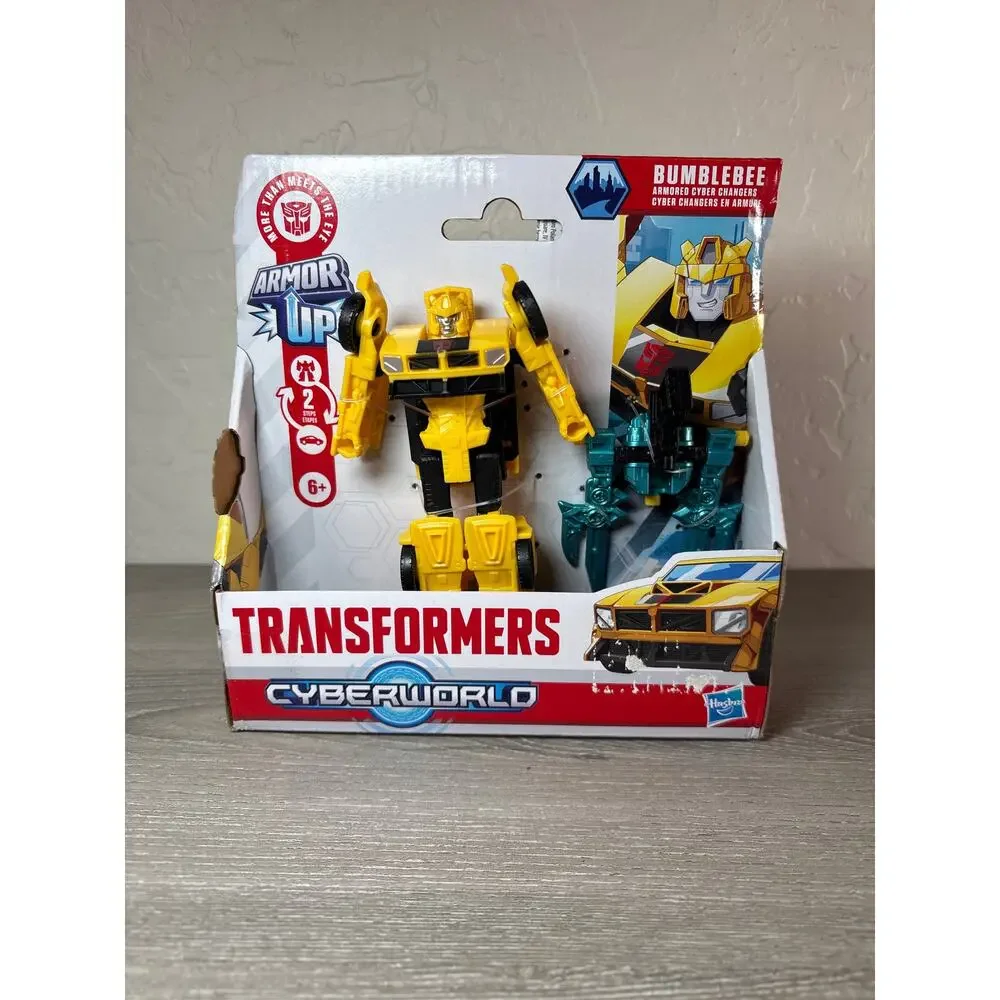 Transformers CYBERWORLD Bumblebee Armored‎ Cyber Changers 4-Inch Action Figure